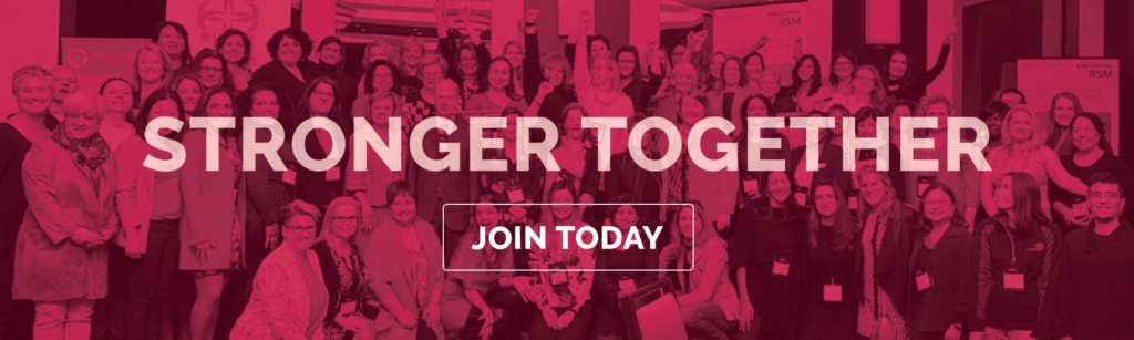 Stronger Together Join Today Red